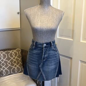 Pacsun Distressed Denim Skirt